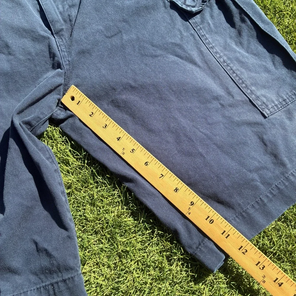 True Religion Mens 40x12 Navy Blue Cargo Shorts Relaxed Fit Utility Y2K Skater